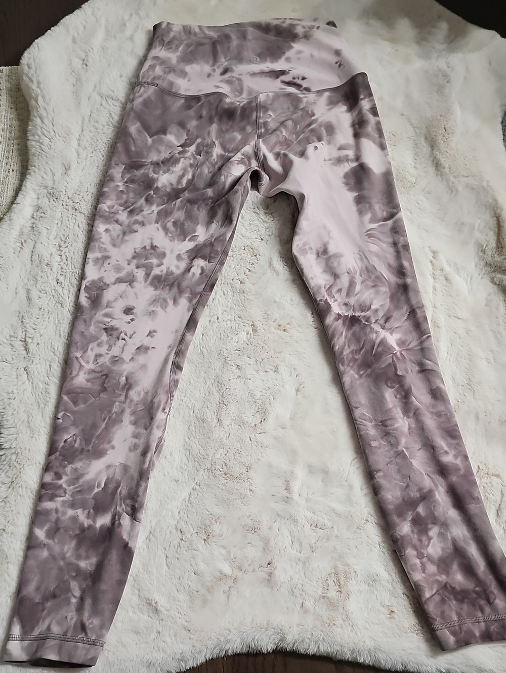 Lululemon  Mauve Tie-Dye High-Waist Leggings